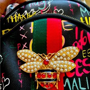 Black Convertible Small Backpack